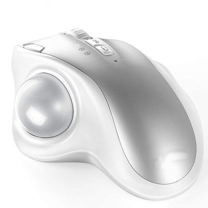 Bluetooth Trackball Mouse 3-Device Connection Ergonomic Wireless Mouse